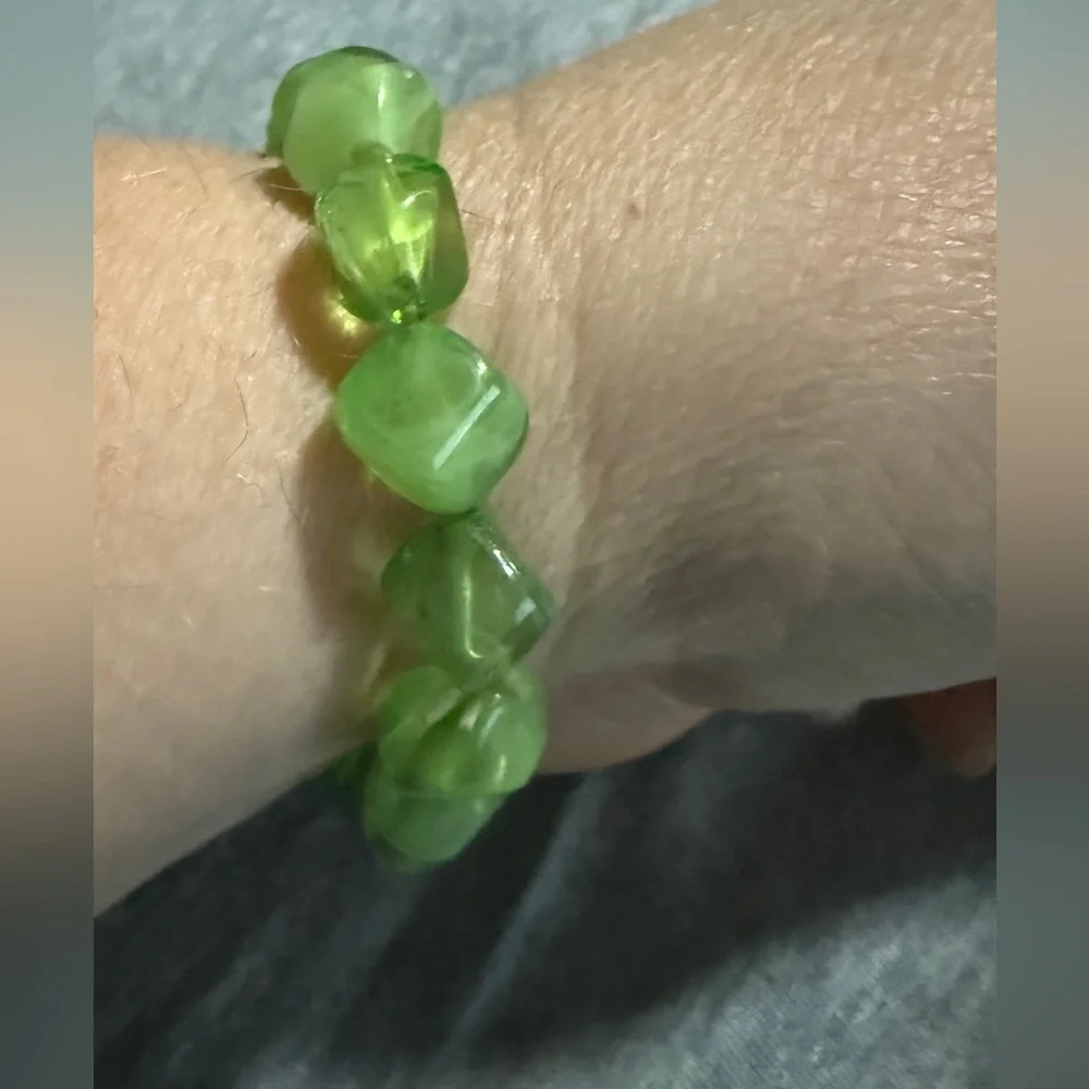 Green Beaded Bracelet
